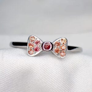 Ribbon Padparadscha Ring - 1